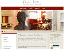 Tablet Screenshot of classic-hotel-kaarst.de